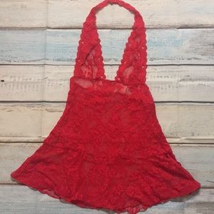 Red VS Lace Lingerie